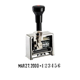 Reiner 6 Wheel 3/16" Roman Deluxe Date and Numbering Machine Model 307DR
