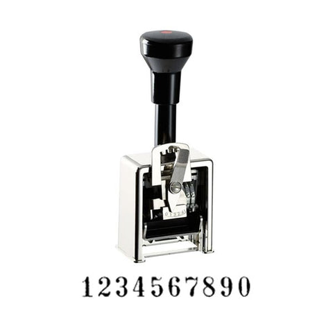 Reiner 10 Wheel 3/16" Roman Heavy Duty Deluxe Numbering Machine Model 324