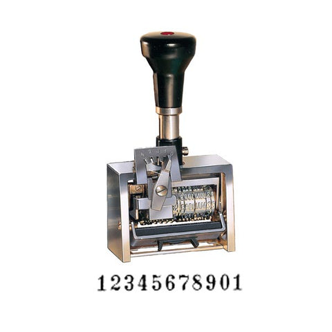 Reiner 11 Wheel 3/16" Roman Deluxe Numbering Machine Model 326