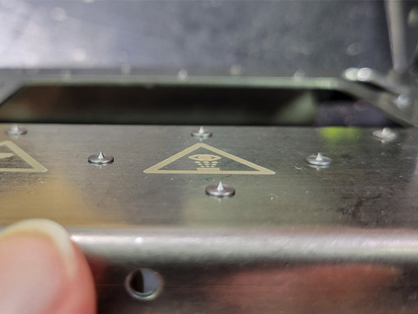 1025 Guide Template with Spike Base for 2″ Print- Pallet, Crates & Lumber