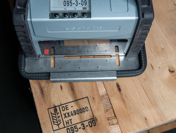 1025 Guide Template with Spike Base for 2″ Print- Pallet, Crates & Lumber